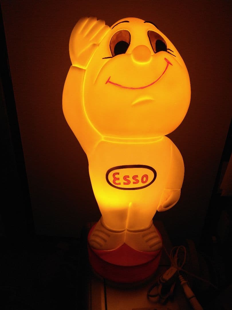 ◆BIG‼️50cmESSO エッソくん ◆ドロップボーイ 店頭用卓上ライト