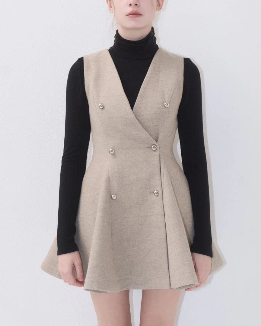 ワンピース yilon CLASSIC GILET DRESS