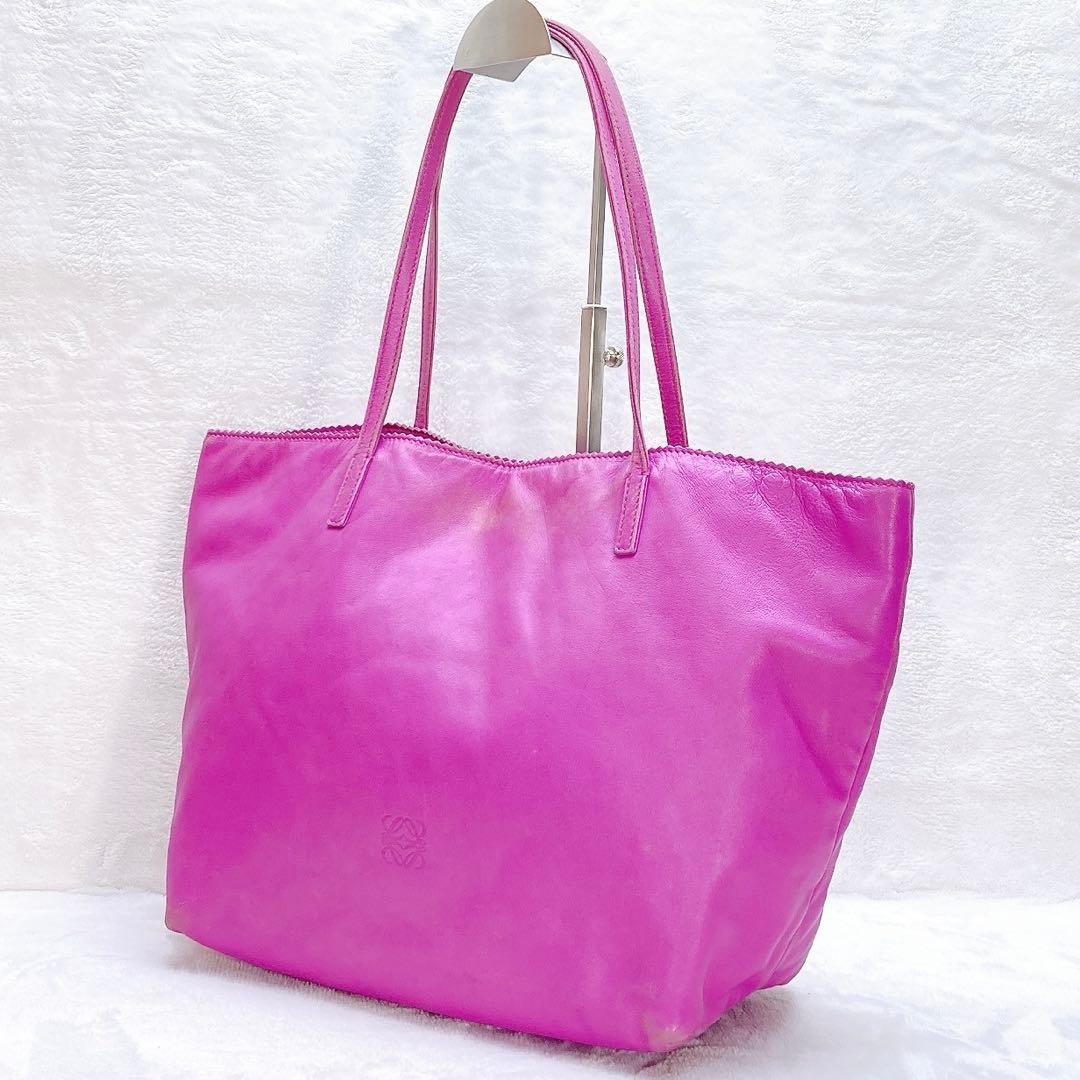 ✨綺麗✨LOEWE ロエベ トートバッグ ナッパ アナグラム 肩掛け レザー