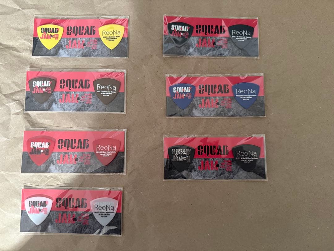 ReoNa SQUADJAM ピック＆ステッカー コンプリートセット