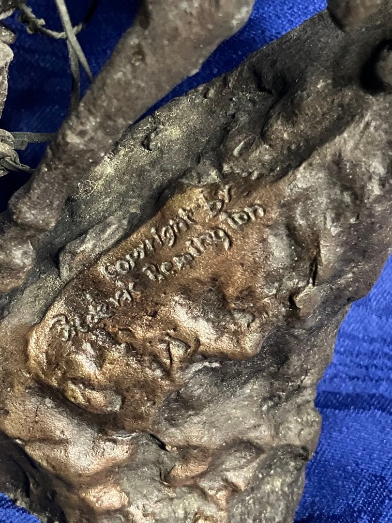 フレデリックレミントン　金属製 騎馬像 彫刻 約15cm