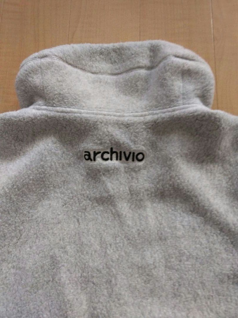 【美品】アルチビオ ボアフリースジャケット 裏蓄熱 グレー/イエロー サイズ36