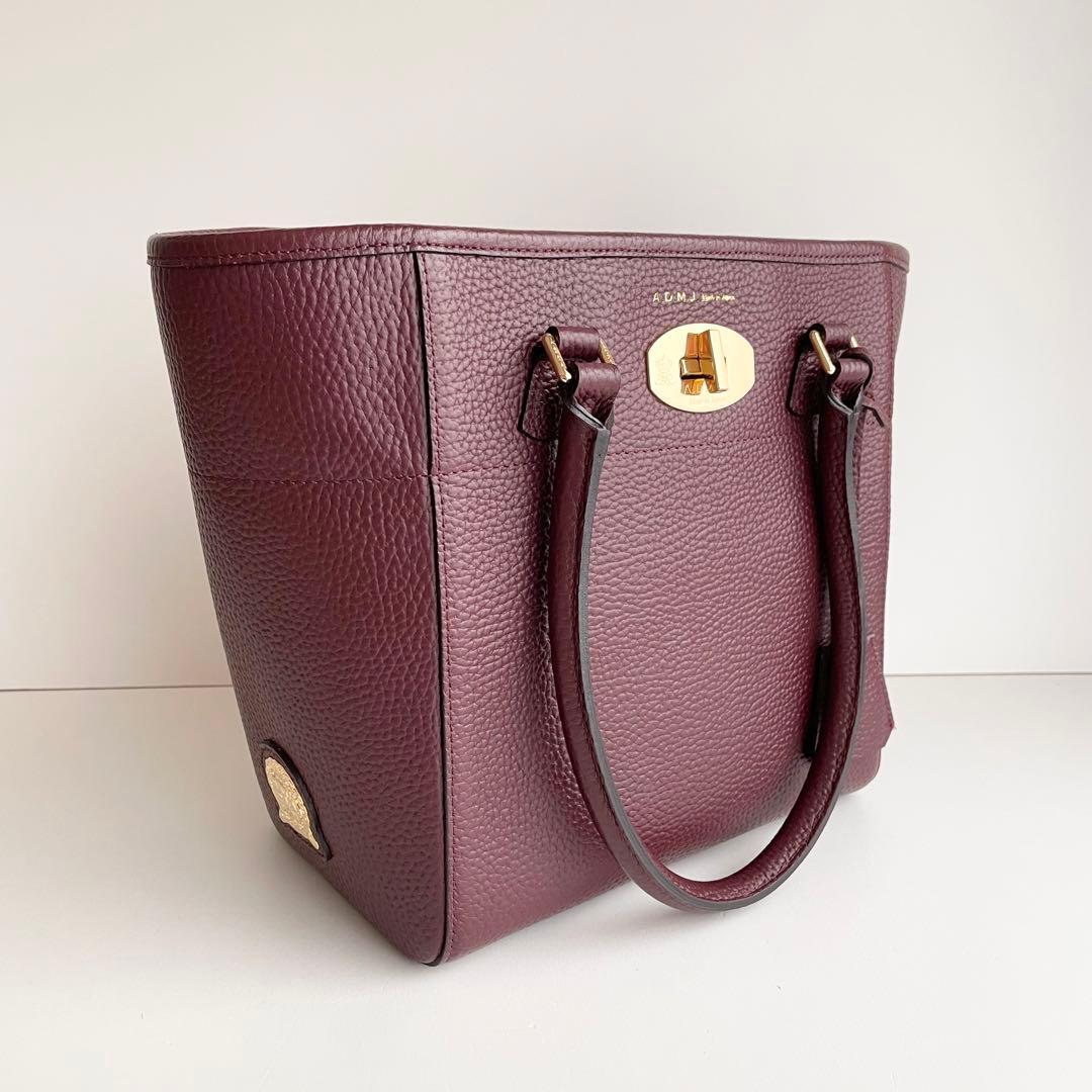 ADMJ エーディーエムジェー ベラトート ハンドバッグ ターンロック ほぼ新品