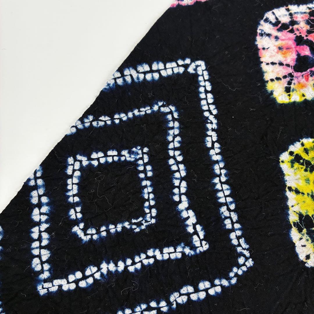 桜*中様 着物 有松絞り 浴衣 木綿 素敵なデザイン 藍染め U-7329