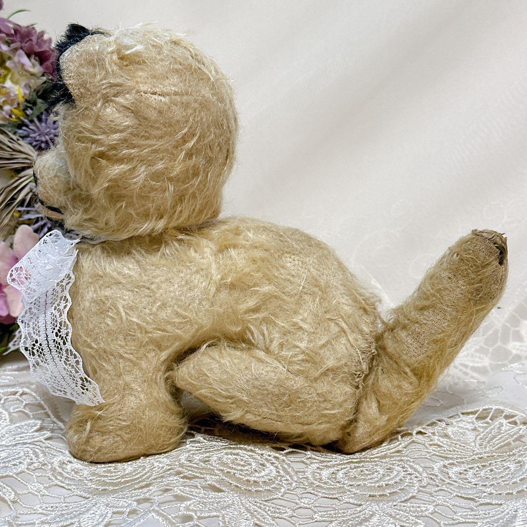 ❤️アンティーク❤️ 猫　四つ足のぬいぐるみ　オルゴール　チルターン？　Cat