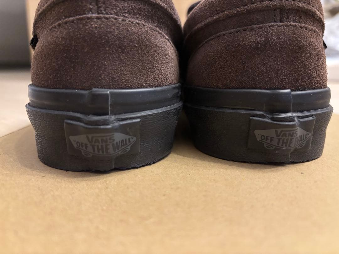 VANS ローファー ブラウン スエード V196CF CN 24.5 箱なし