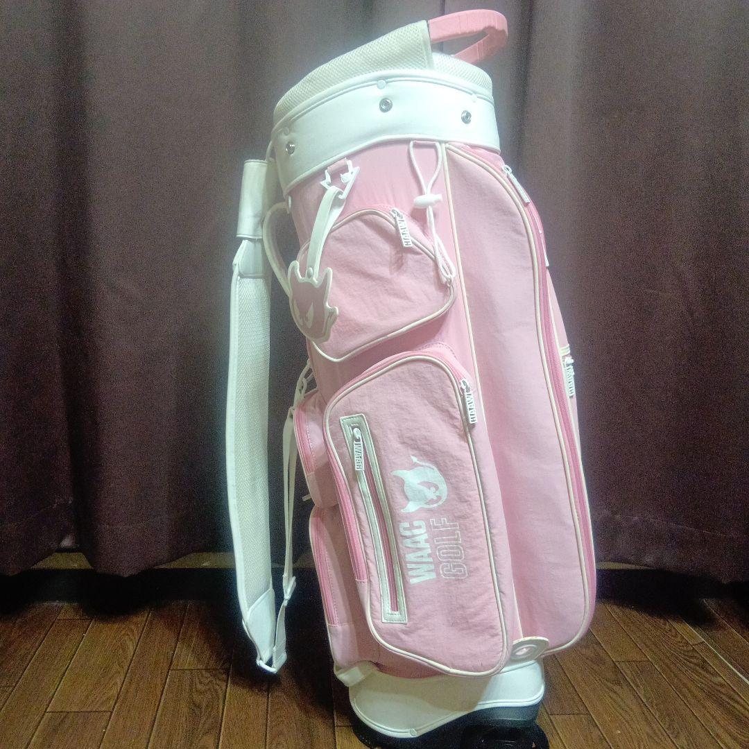 ❤WAAC❤ワック キャディーバック ホイール付き ピンク