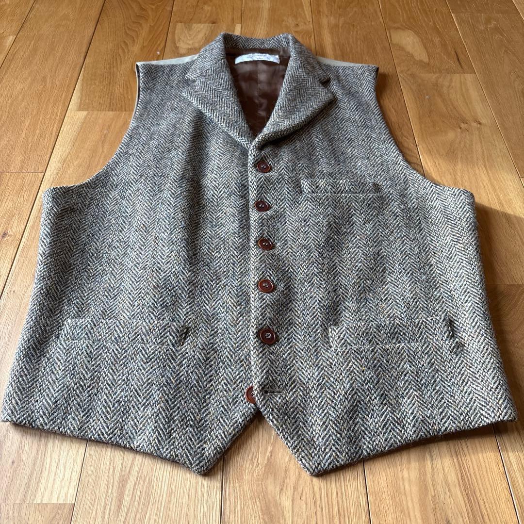 MITSUMINE ハリスツイードベスト　イタリア製