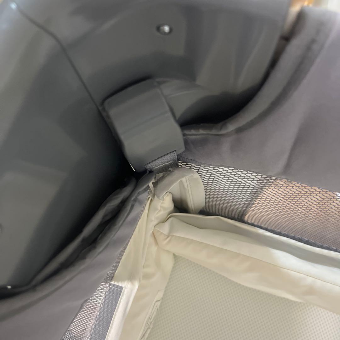 【美品】アップリカ　ココネルエアーAB 折りたたみ式ベビーベッド