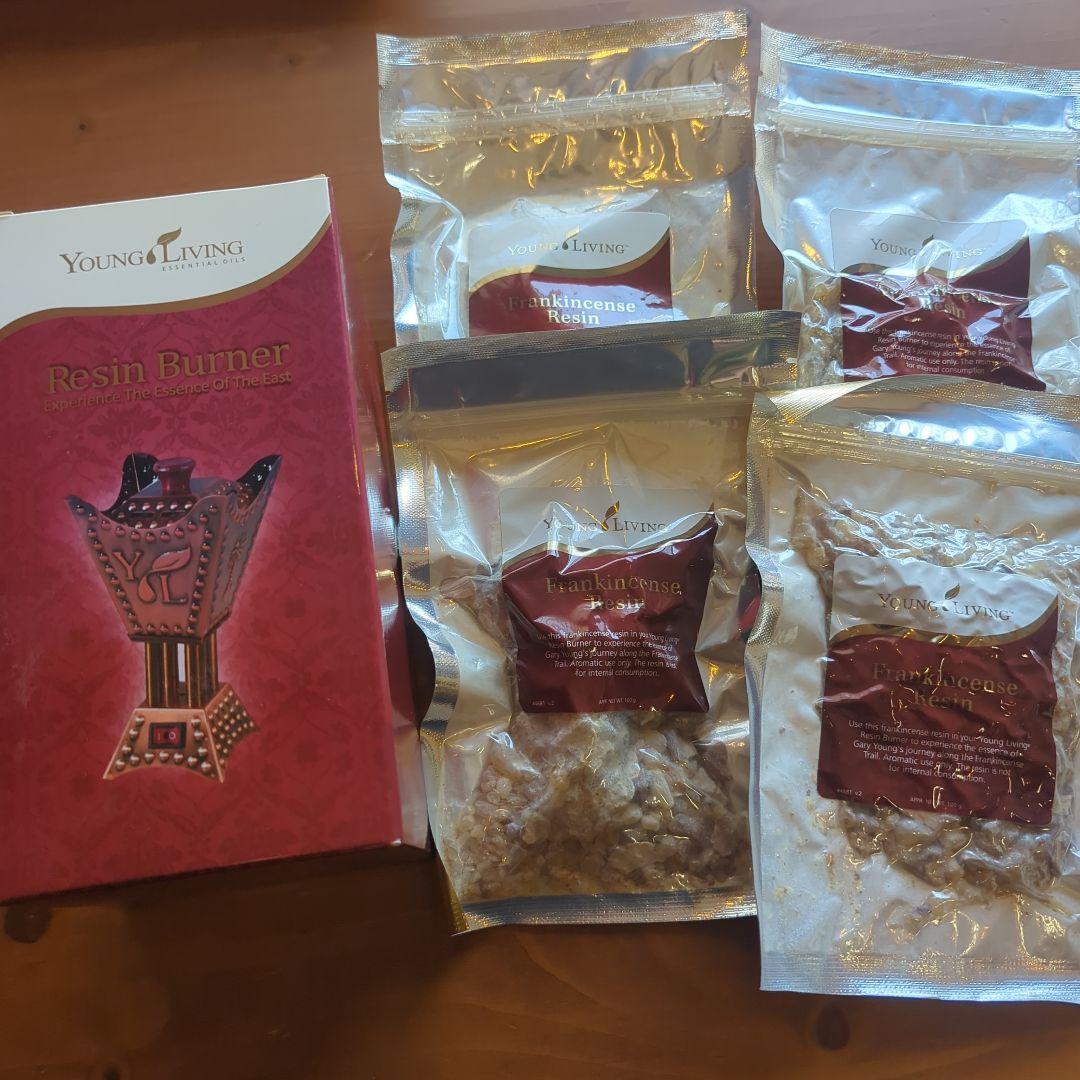 希少☆ヤングリヴィング　フランキンセンスレジン＆レジンバーナーセット