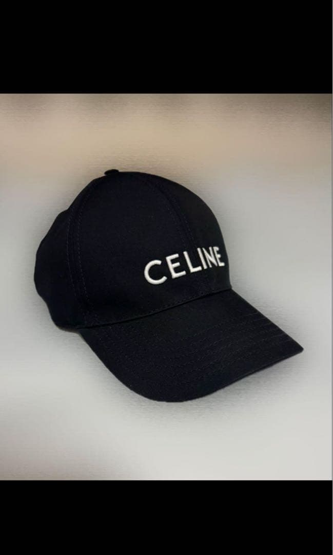 CELINE ベースボールキャップ　ブラック