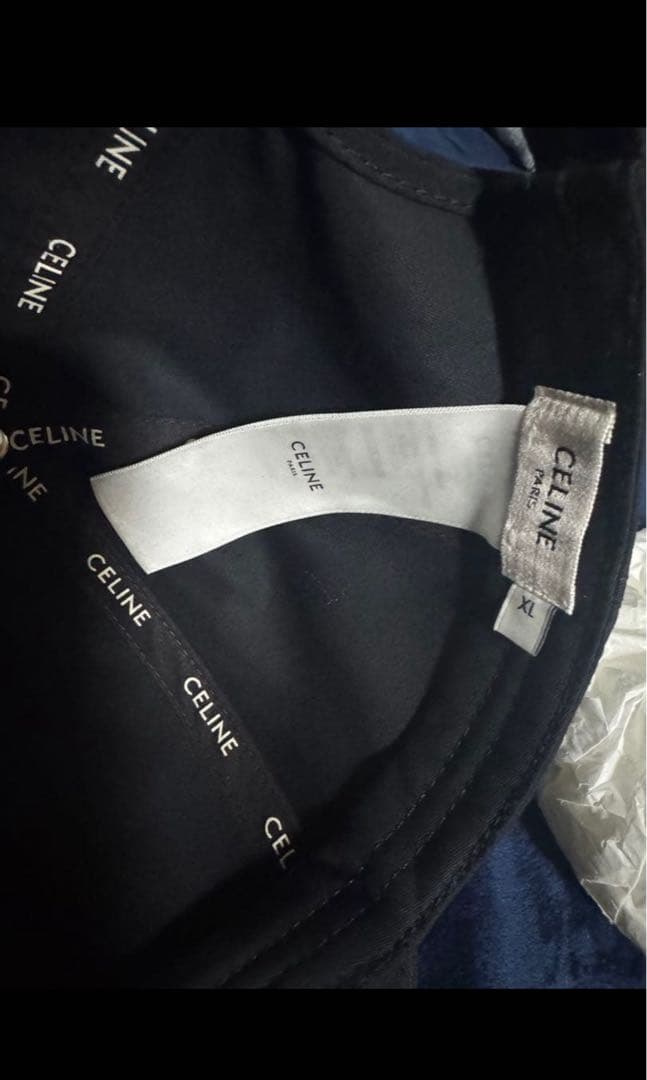 CELINE ベースボールキャップ　ブラック