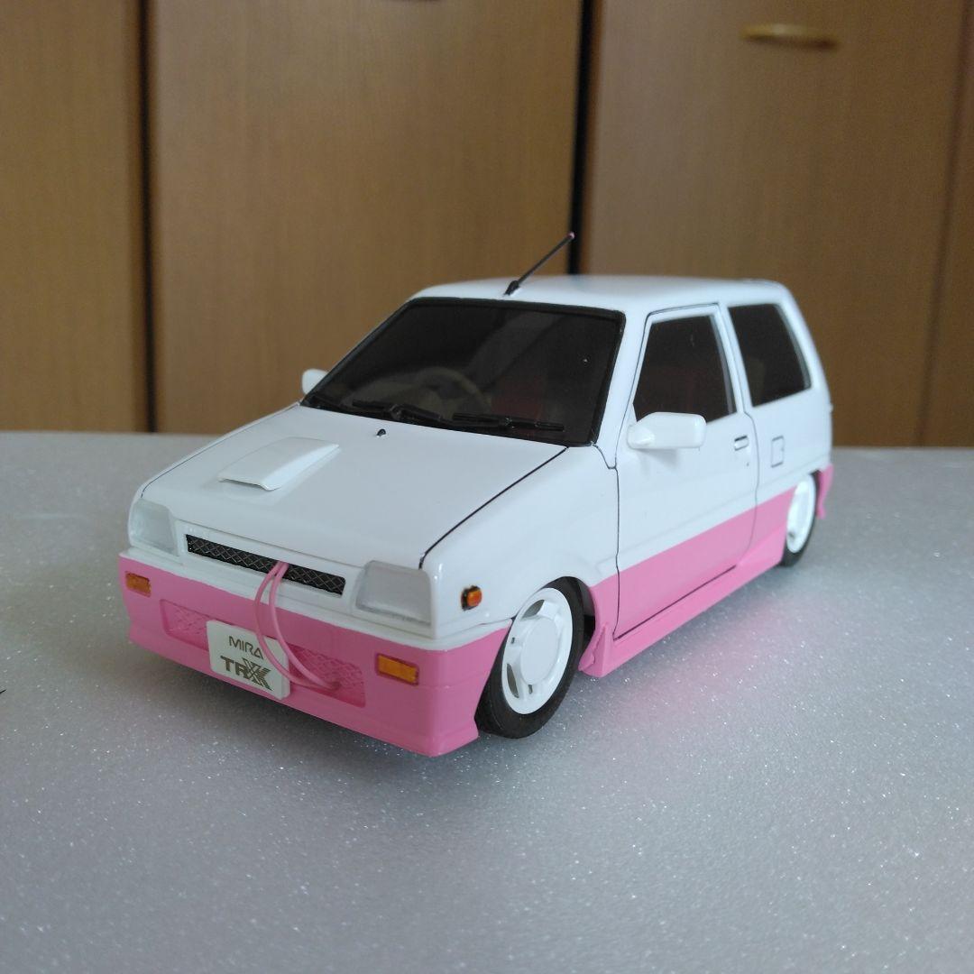 フジミプラモデル　ミラターボ　希少アイスピードホイール　完成品　街道レーサー旧車