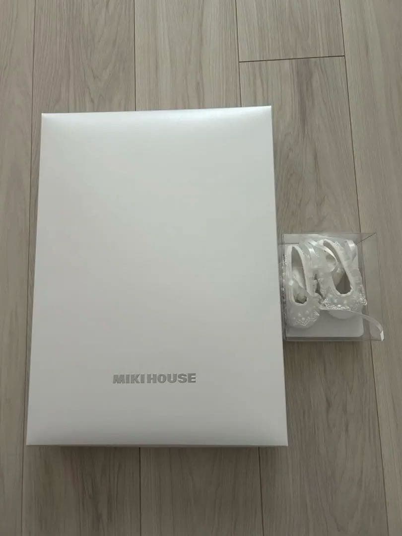 ミキハウス セレモニードレス3点+ソックス+シューズ 新品未使用 箱付き