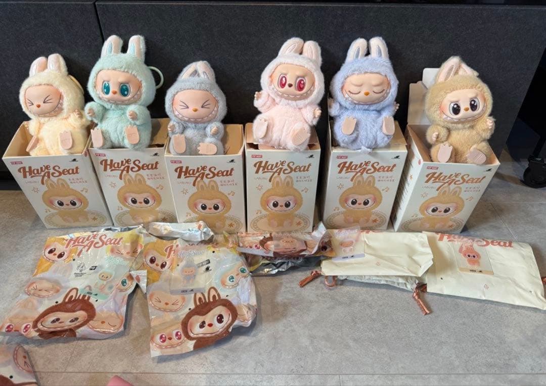 ハブアシート　ラブブ　コンプリート　まとめ売り　6体セット