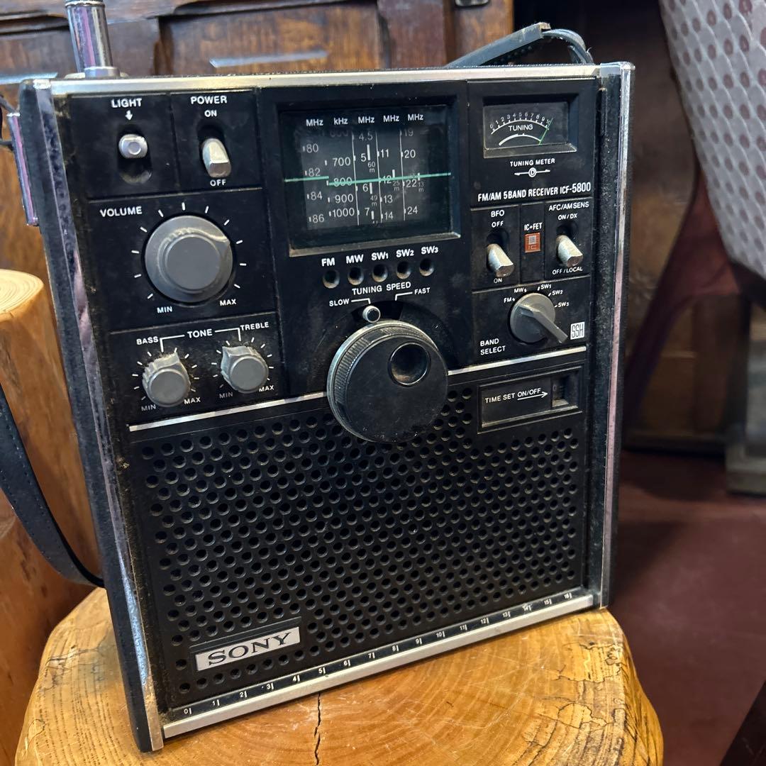 ソニー製BCLラジオ　スカイセンサー ICF-5800 昭和レトロ