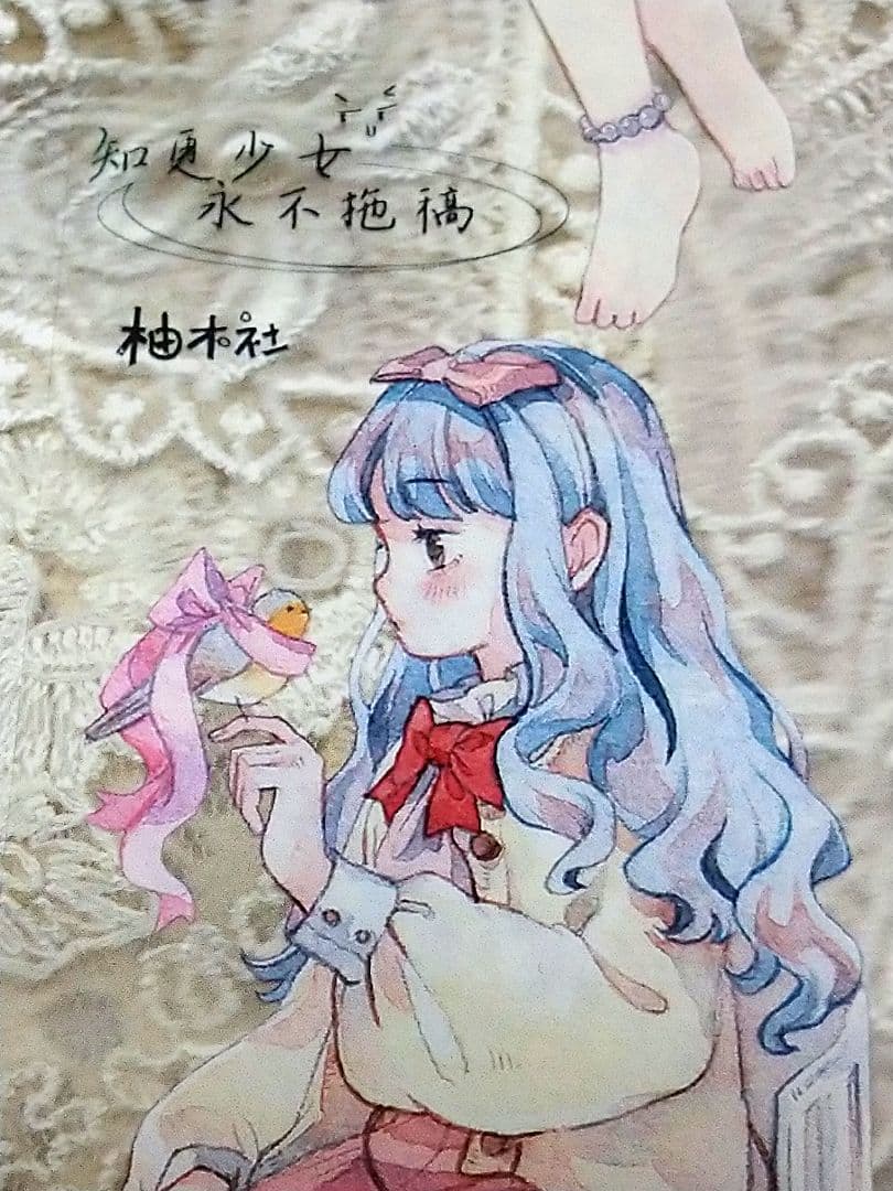 J244＃知更少女永不拖稿(PET)柚木社切り売り海外人物マステ女の子