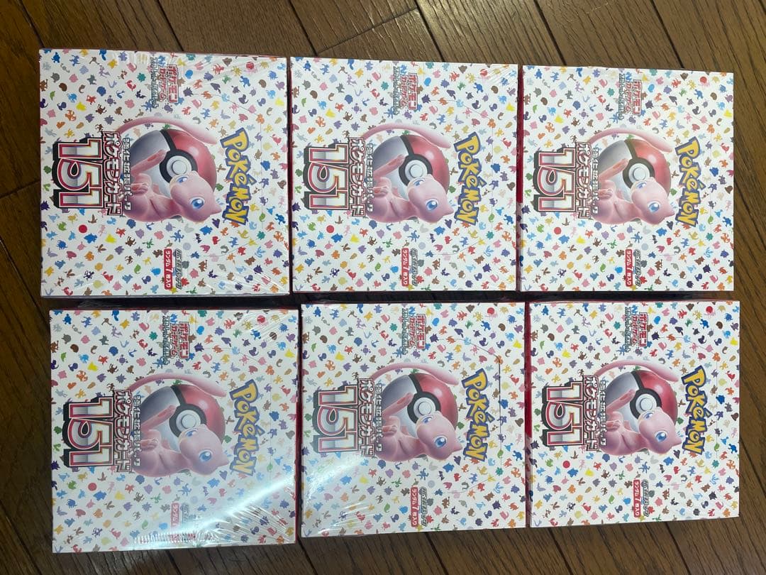 ポケモンカード　151　6BOX　シュリンク付
