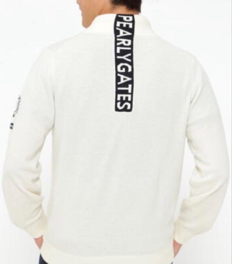 パーリ-ゲイツ　カシミヤ100%ニット　サイズ4　新品　白¥49500