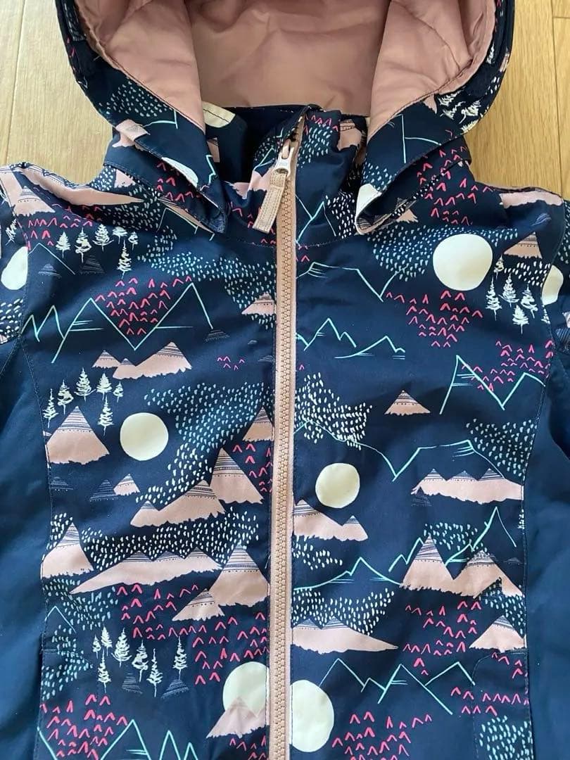 ROXYロキシースキーウエアスノーウェア110120130ニット帽3点セット