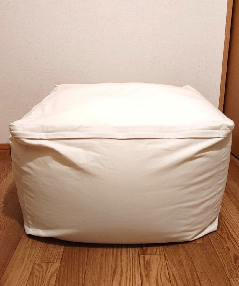 無印良品　体にフィットするソファ&カバー　ビーズクッション 65×65×43cm