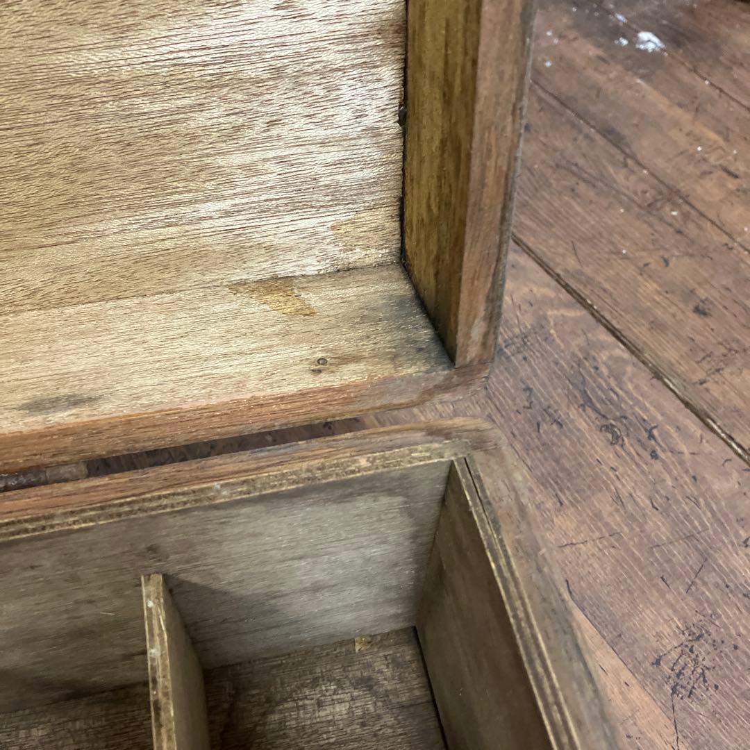 A-3 昭和レトロ サッポロビール 木製 運搬箱 リボンシトロン リボンオレンジ