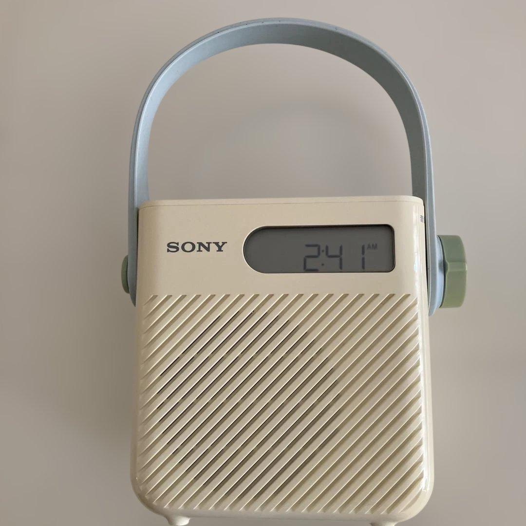 SONY ＦＭ/ＡＭシャワーラジオ防滴仕様ＩＣＦ-S80説明書付き