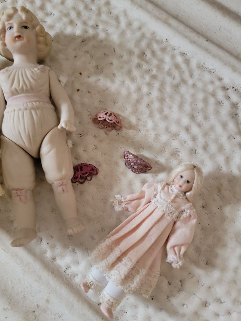 アンティーク　ヴィンテージ　ビスクドール ミニョネット　9㌢ドール