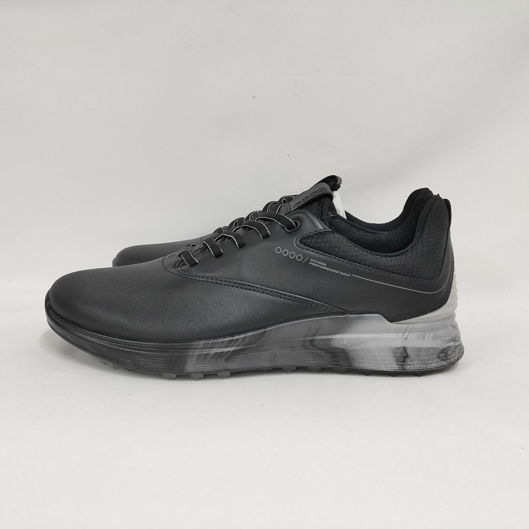 ○★新品未使用 エコー エススリー ゴアテックスゴルフシューズ ブラック25cm