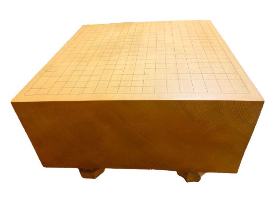 【希少】6.6寸 本榧 囲碁盤セット ヘソ 脚付き 桐箱 碁笥付き