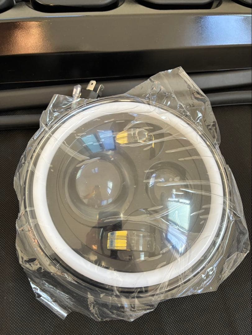 JKラングラー用　 JLルック　イカリングライトセット　ブラック塗装済み