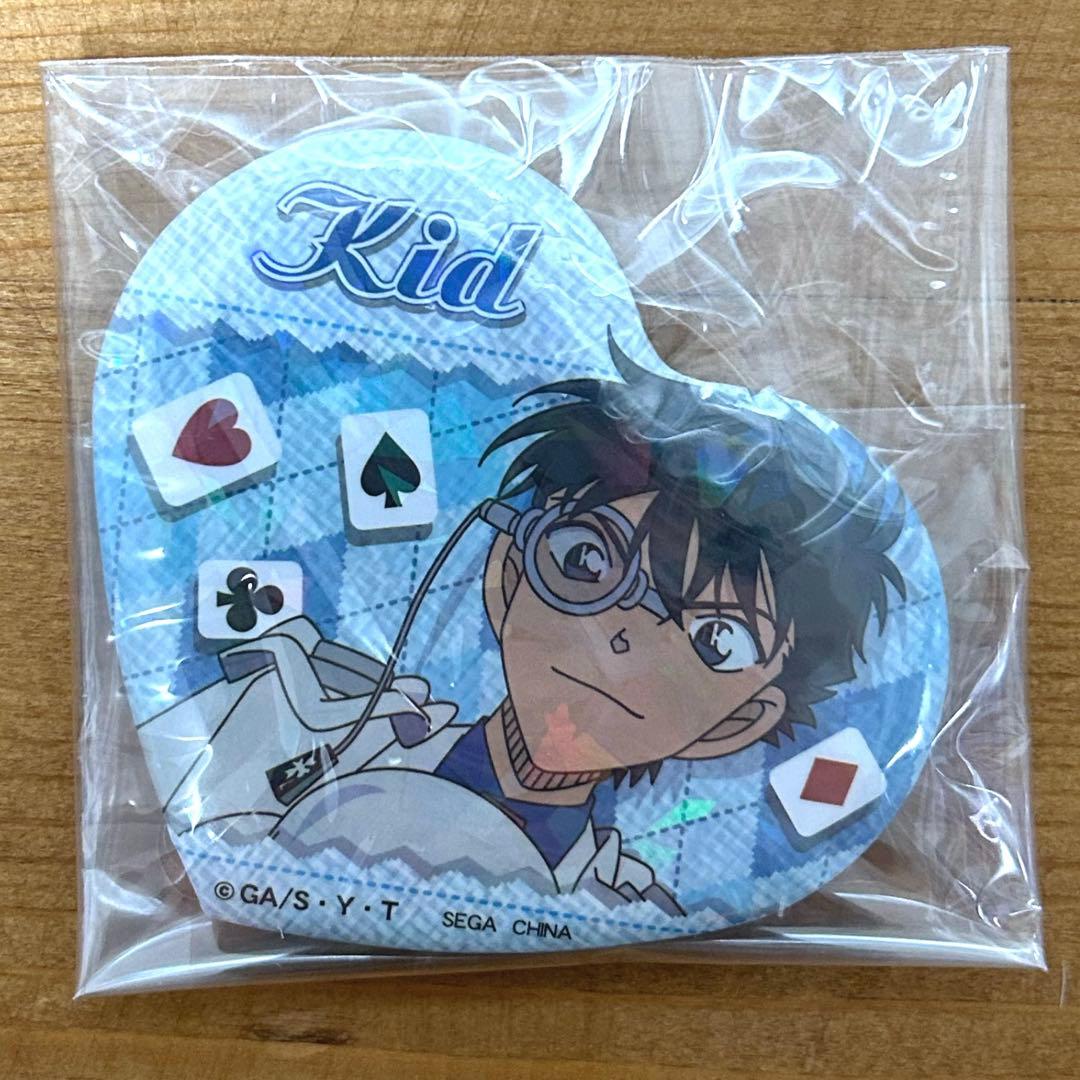 名探偵コナン 怪盗キッド namco キラキラハート缶バッジ　ナムコ限定