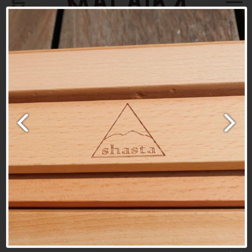 木製アウトドアテーブル 折りたたみ式　シャスタ　フォールディングテーブル