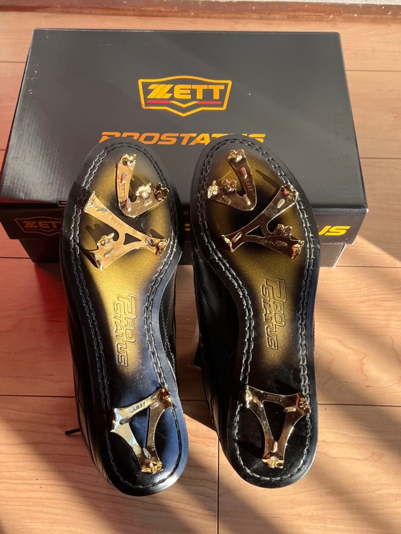 新品ZETT プロステイタス 野球/革底 27.5/品番： BSR3926