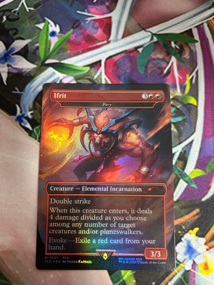 【Foil】《イフリート/Ifrit》/《激情/Fury》[SLD] 英語