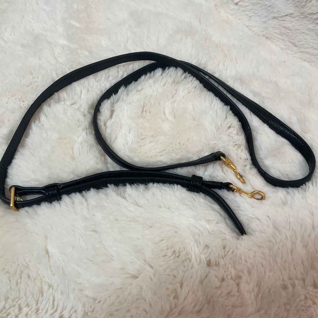 極美品‼️ トリーバーチ　レザー　ミニボストンバッグ　2WAY 黒　ハンドバッグ