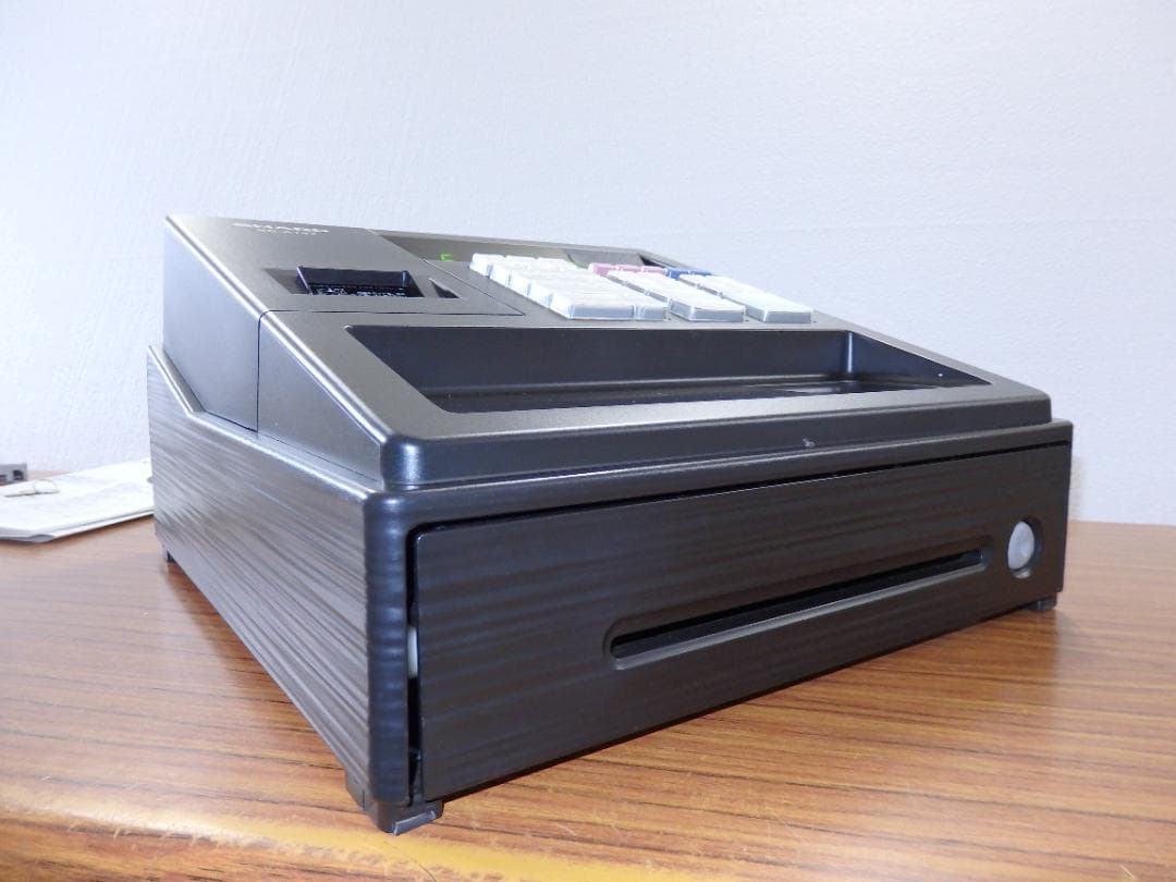 5210 美品設定無料 XE-A147 シャープ ８部門 レジスター 横型領収証