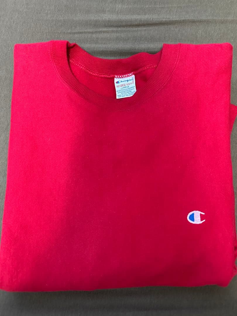 Champion reverse weaveクルーネック トレーナー レッド