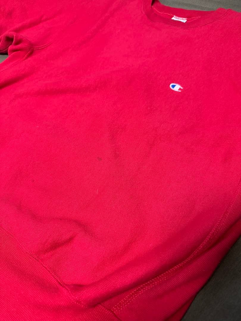 Champion reverse weaveクルーネック トレーナー レッド