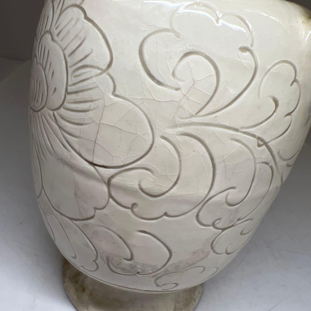 中国宋時代　掻落白釉水注　高さ21.7㎝　東Y7-0806⭐︎2Fトトチル