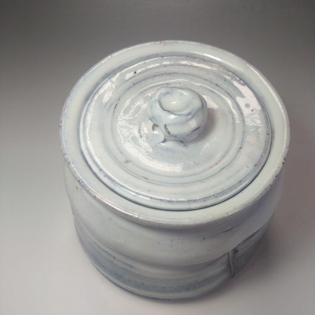 イ83 水指『小高正峰　造』『萩焼水指　共箱』茶道具