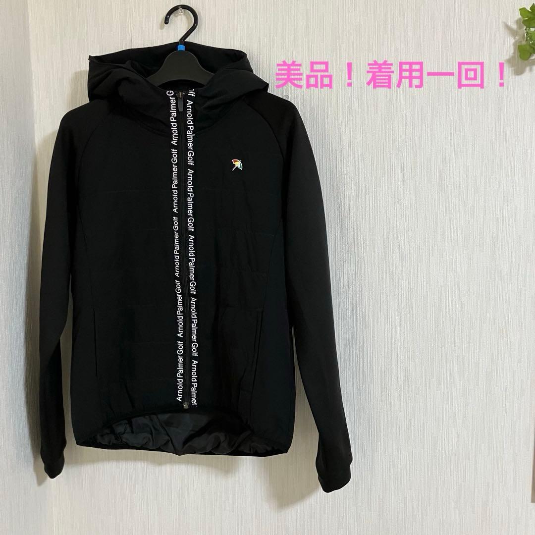 美品！Arnold Palmer Golf ブラックジャケット フード付き