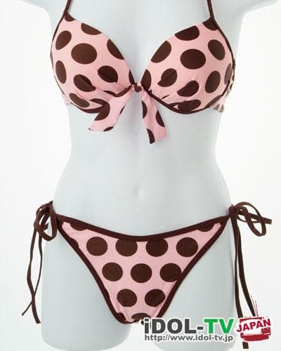 【実着用品】崎山結衣 サイン入りピンクビキニ水着　直筆サイン入りチェキ付き