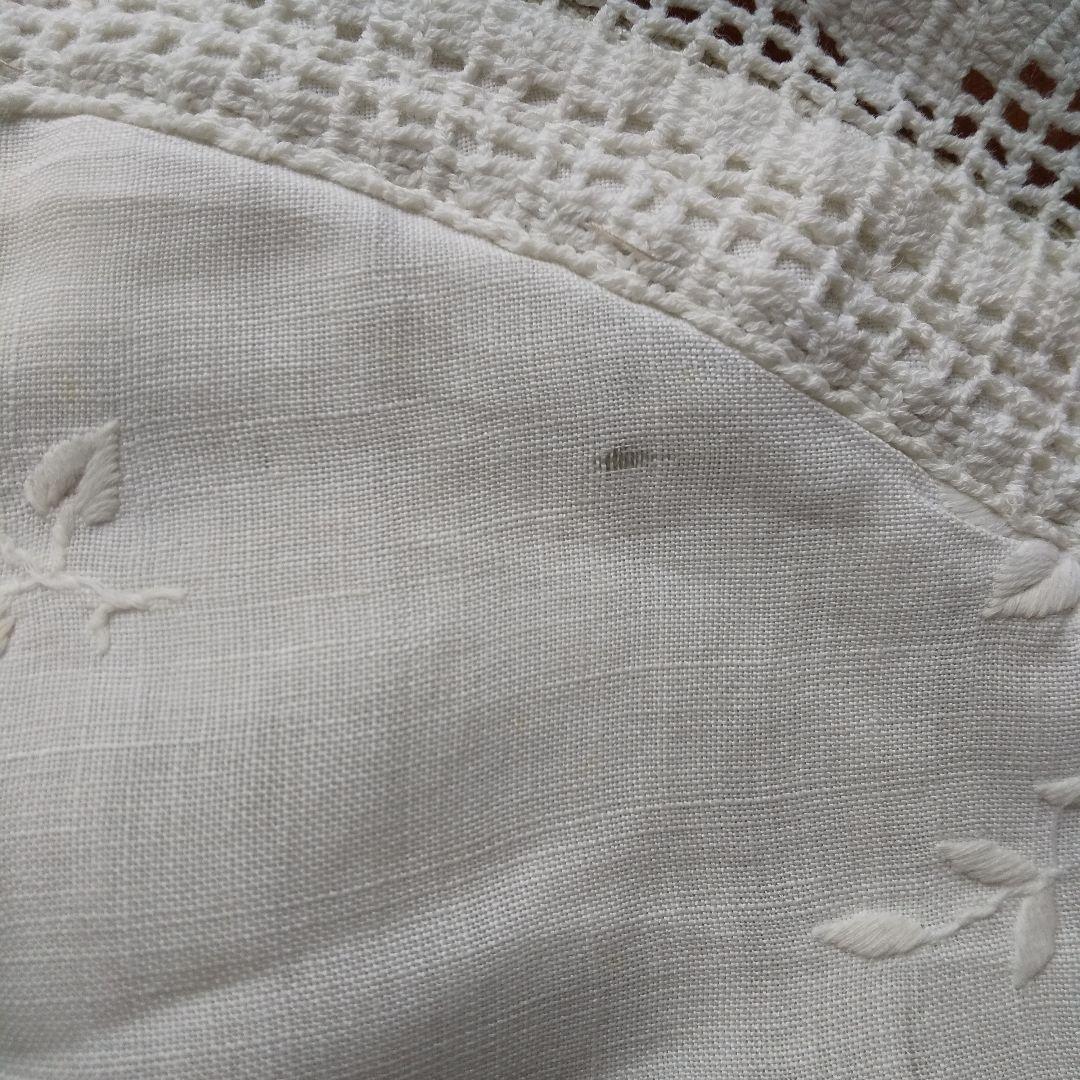 フランスアンティークレース 素材のツリースカート ラグ フリークロス