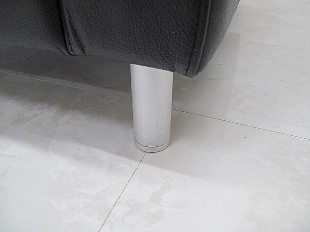 美品　無印良品/MUJI　本革1人掛けソファ　1Pソファ/シングルソファ