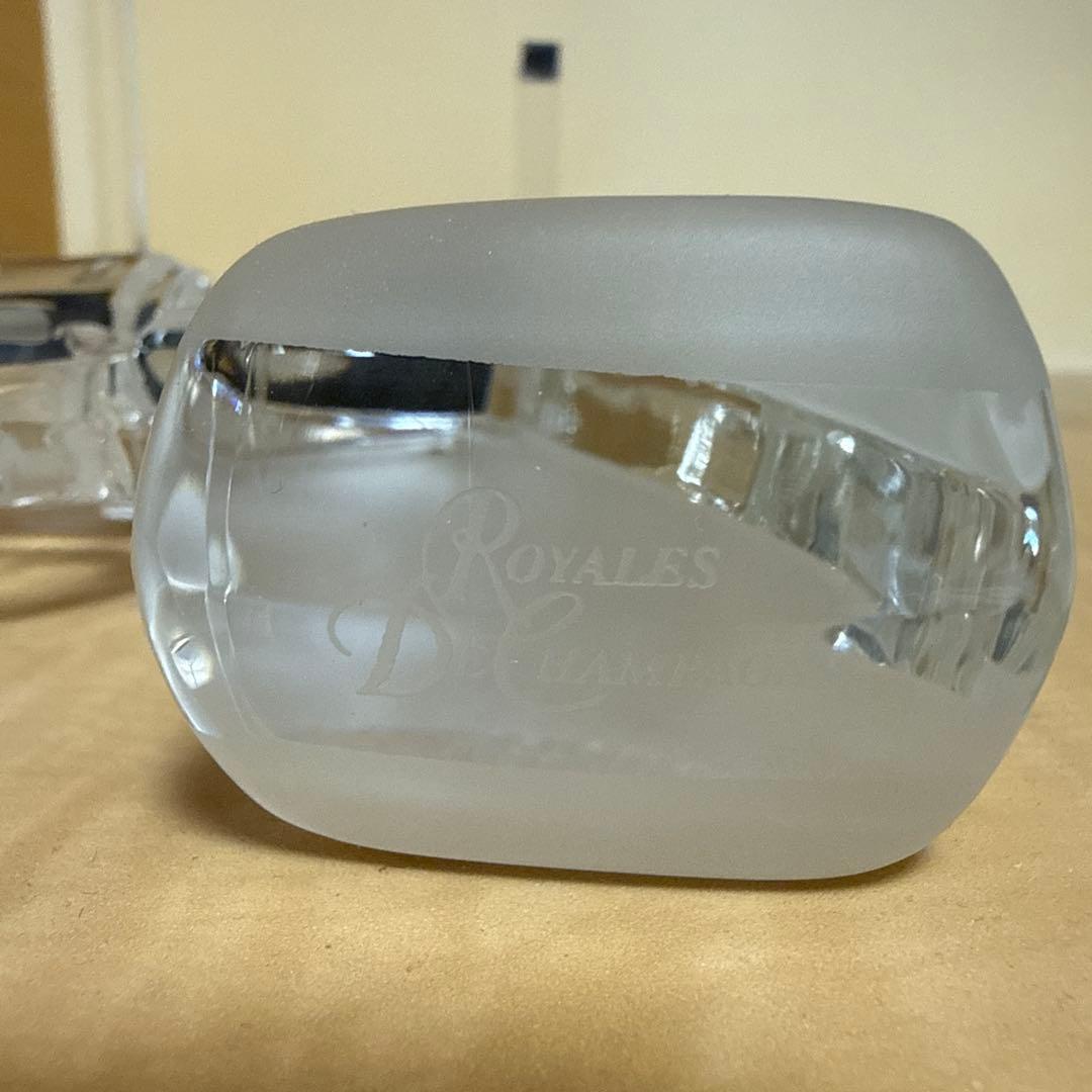 ロイヤル ド シャンパーニュ リボルバー 銃 クリスタル ガン 台座付き