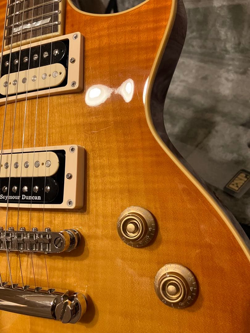 ギター ESP E-II EC FM/EMG Lemon Burst