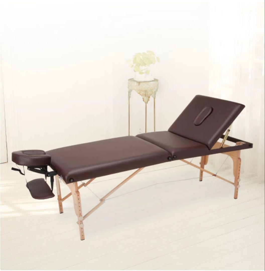 折りたたみ式マッサージベッド ブラウン