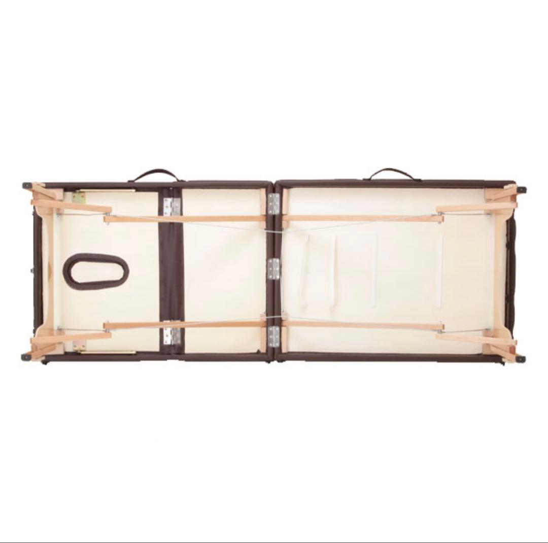 折りたたみ式マッサージベッド ブラウン