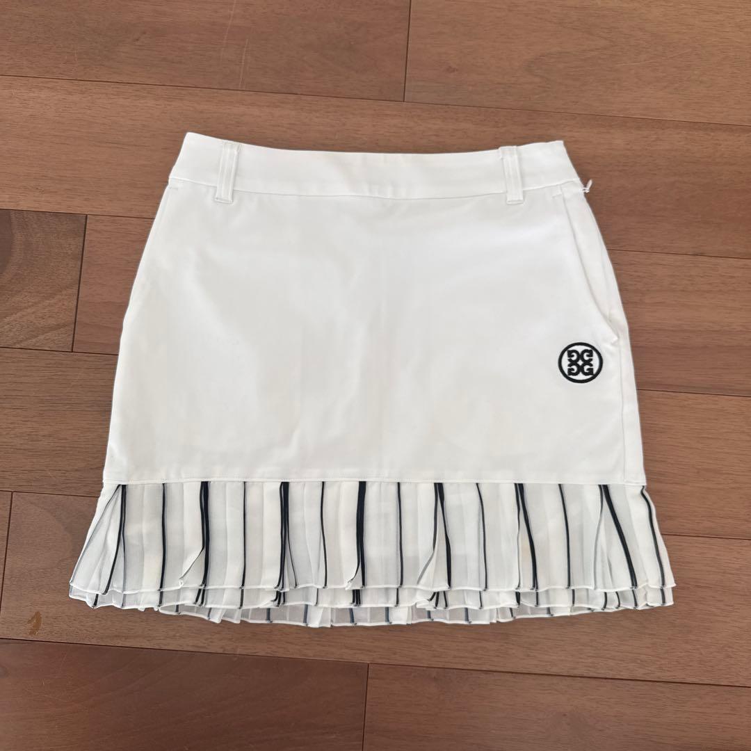 G/FORE ホワイトプリーツスカート　36